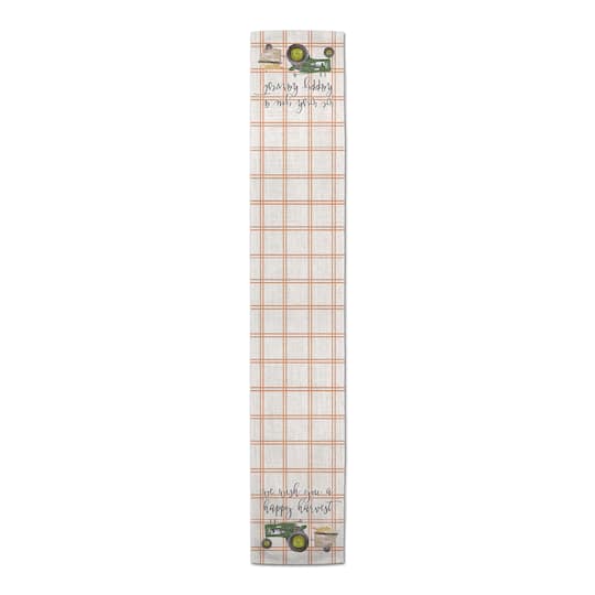 72" Green Tractor Harvest Table Runner